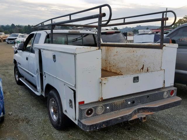 3B7KC23Z51G714841 - 2001 DODGE RAM 2500 WHITE photo 3