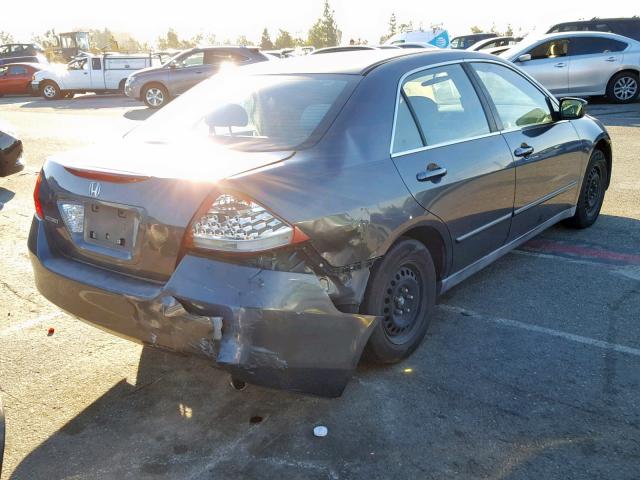 1HGCM56416A068952 - 2006 HONDA ACCORD LX GRAY photo 4