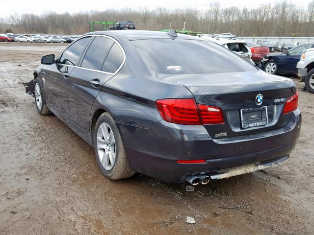 WBAXH5C52CDW06213 - 2012 BMW 528 XI BLACK photo 3