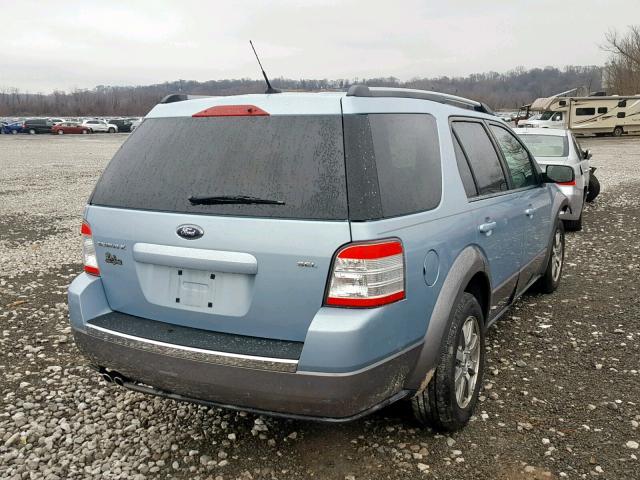 1FMDK02W58GA20868 - 2008 FORD TAURUS X S BLUE photo 4