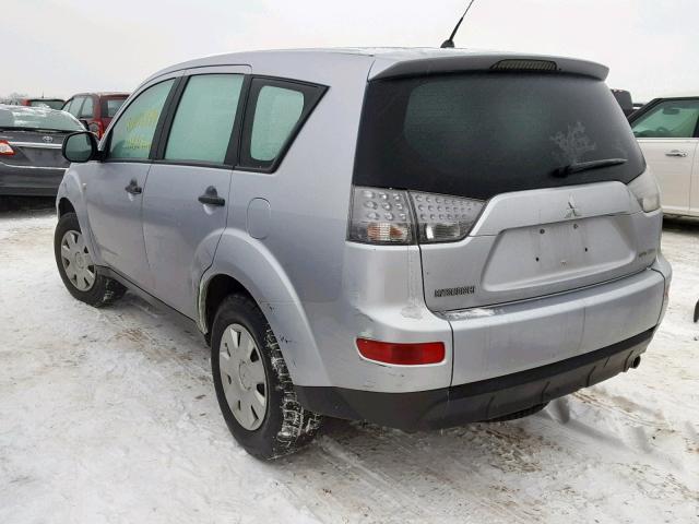 JA4MS31XX7Z015176 - 2007 MITSUBISHI OUTLANDER SILVER photo 3