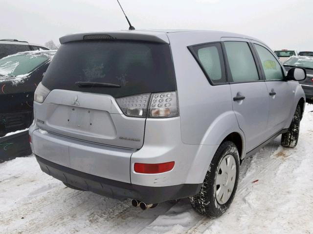 JA4MS31XX7Z015176 - 2007 MITSUBISHI OUTLANDER SILVER photo 4