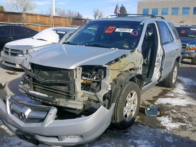 2HNYD18876H515244 - 2006 ACURA MDX TOURIN SILVER photo 2