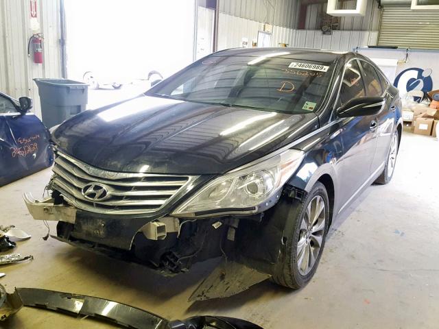 KMHFG4JG1EA356205 - 2014 HYUNDAI AZERA BLACK photo 2