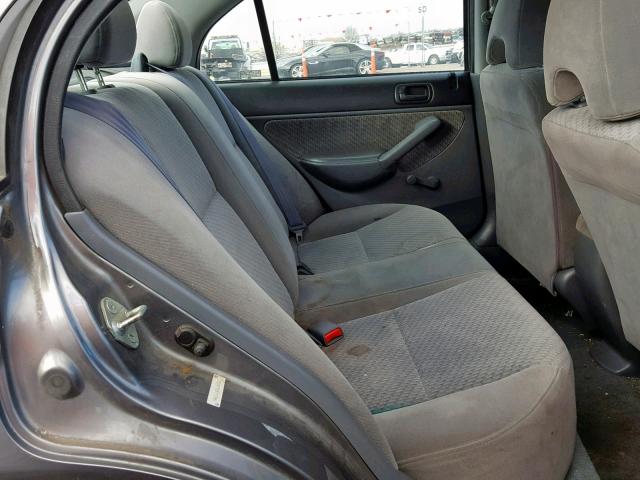 1HGES16455L001412 - 2005 HONDA CIVIC DX GRAY photo 6