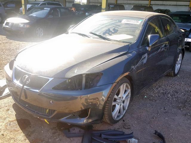 JTHBK262682076392 - 2008 LEXUS IS 250 GRAY photo 2