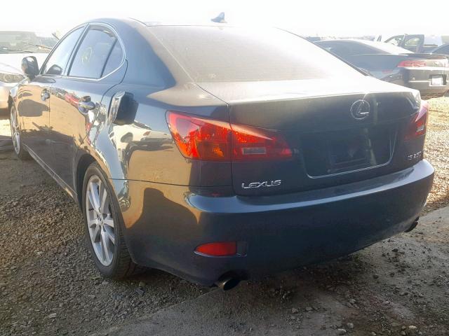 JTHBK262682076392 - 2008 LEXUS IS 250 GRAY photo 3