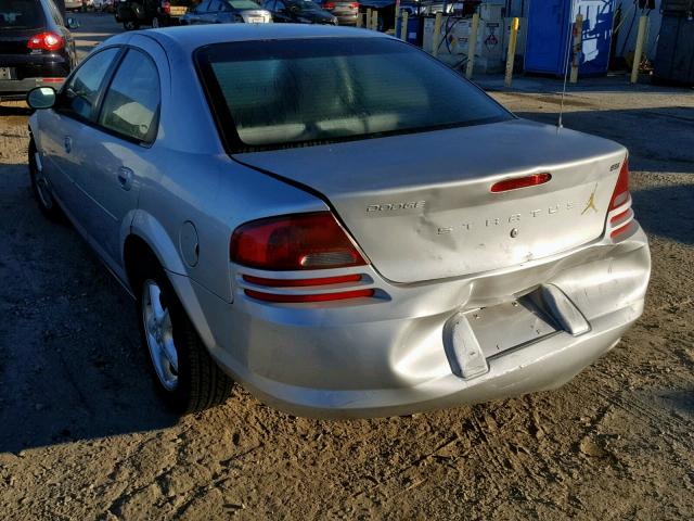 1B3EL46X94N102738 - 2004 DODGE STRATUS SX SILVER photo 3