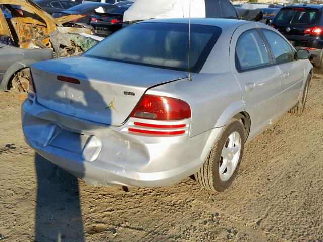 1B3EL46X94N102738 - 2004 DODGE STRATUS SX SILVER photo 4