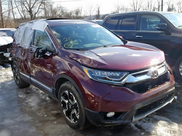 7FARW2H9XJE027072 - 2018 HONDA CR-V TOURI BURGUNDY photo 1