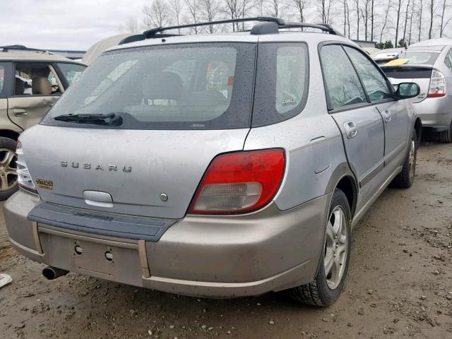 JF1GG685X3G811531 - 2003 SUBARU IMPREZA OU SILVER photo 4