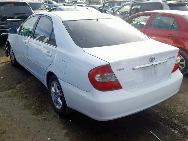 4T1BE32K44U311242 - 2004 TOYOTA CAMRY LE WHITE photo 3