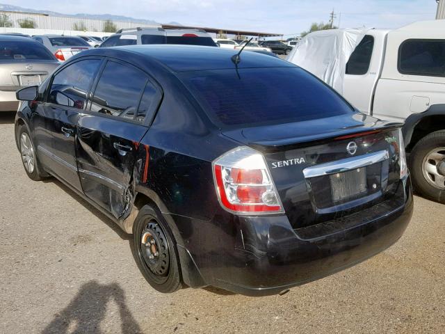 3N1AB6AP1CL635543 - 2012 NISSAN SENTRA 2.0 BLACK photo 3