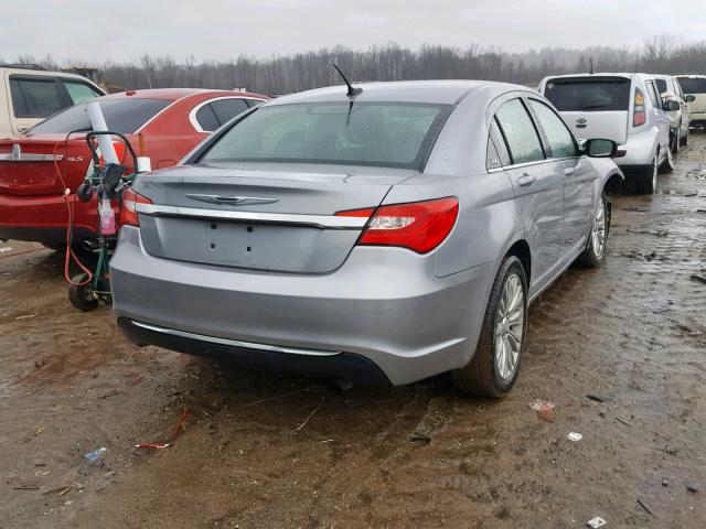 1C3CCBAB4DN671068 - 2013 CHRYSLER 200 LX GRAY photo 4