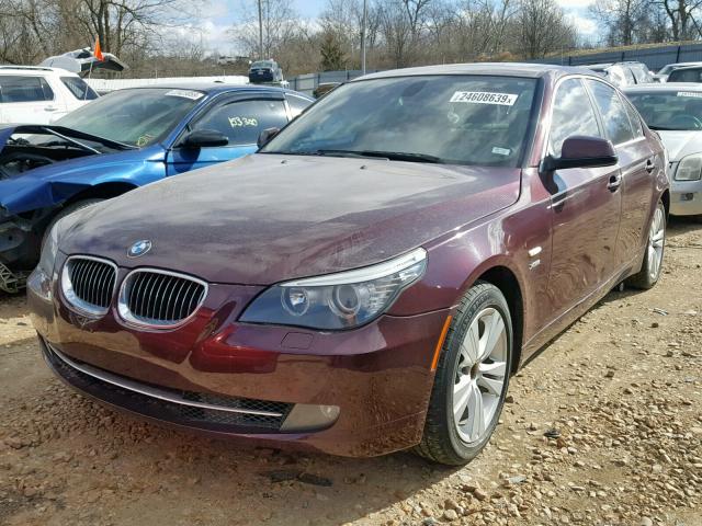 WBANV1C51AC388437 - 2010 BMW 528 XI BURGUNDY photo 2