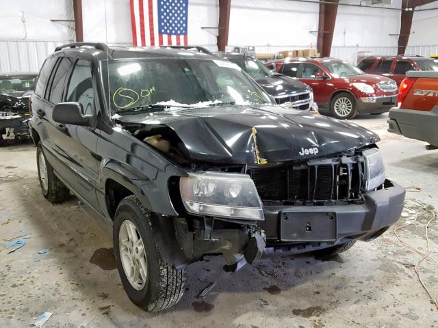 1J4GW48S34C289450 - 2004 JEEP GRAND CHER BLACK photo 1