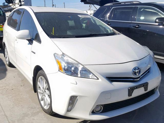 JTDZN3EU6D3276225 - 2013 TOYOTA PRIUS V WHITE photo 1