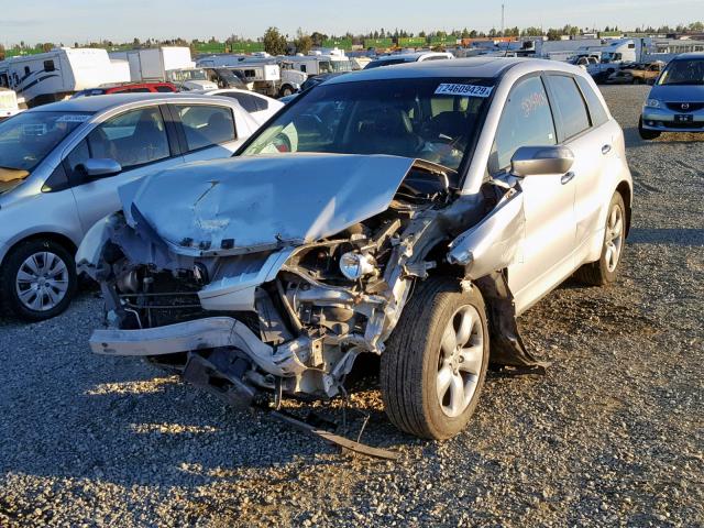 5J8TB182X7A005327 - 2007 ACURA RDX SILVER photo 2