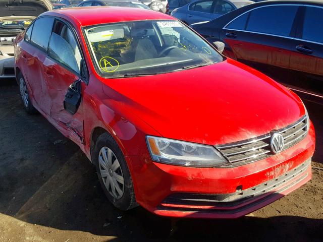 3VW2K7AJ0FM246388 - 2015 VOLKSWAGEN JETTA BASE 红色 照片 1