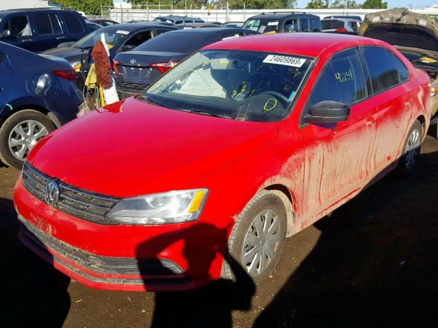 3VW2K7AJ0FM246388 - 2015 VOLKSWAGEN JETTA BASE 红色 照片 2