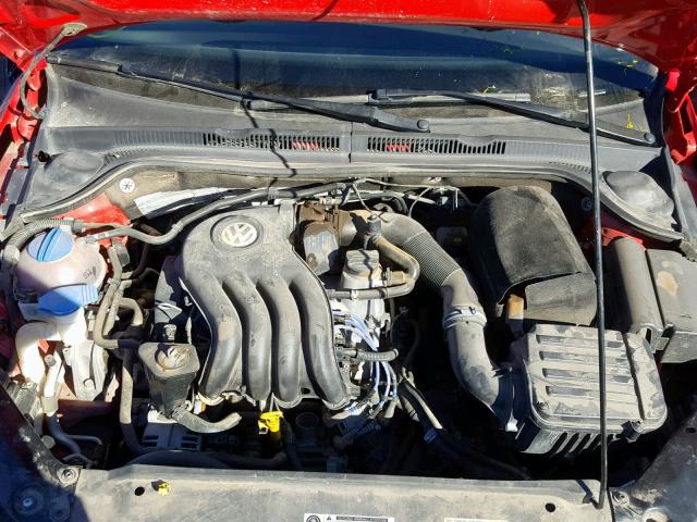 3VW2K7AJ0FM246388 - 2015 VOLKSWAGEN JETTA BASE 红色 照片 7