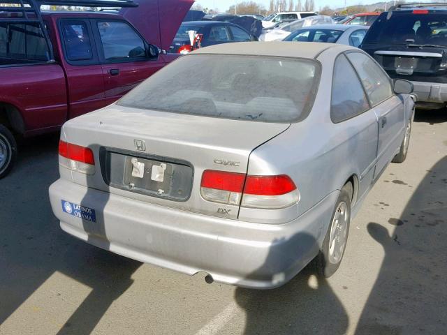 1HGEJ6229XL030483 - 1999 HONDA CIVIC DX SILVER photo 4