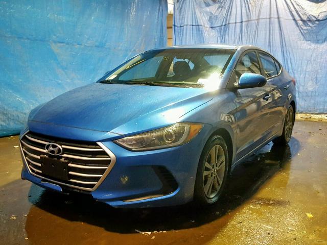 5NPD84LF4JH258303 - 2018 HYUNDAI ELANTRA SE BLUE photo 2