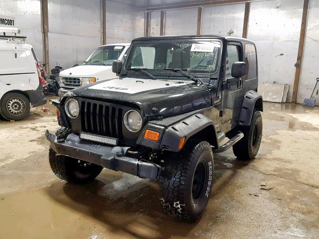 1J4FA49S15P342892 - 2005 JEEP WRANGLER / BLACK photo 2