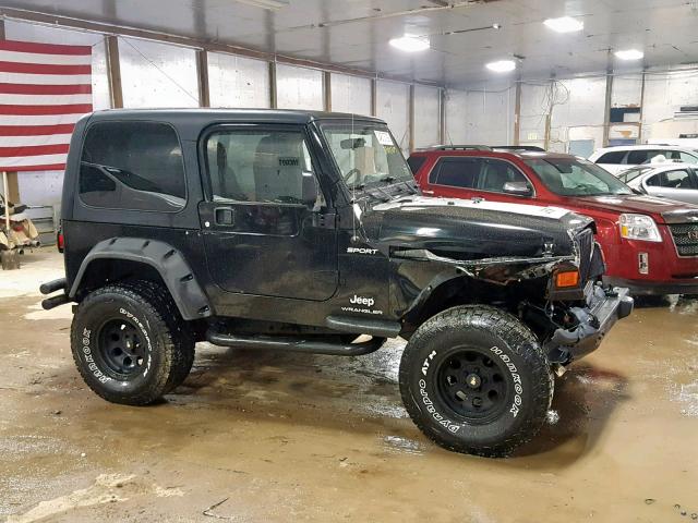 1J4FA49S15P342892 - 2005 JEEP WRANGLER / BLACK photo 9