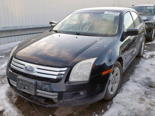 3FAHP07Z37R278619 - 2007 FORD FUSION SE BLACK photo 2