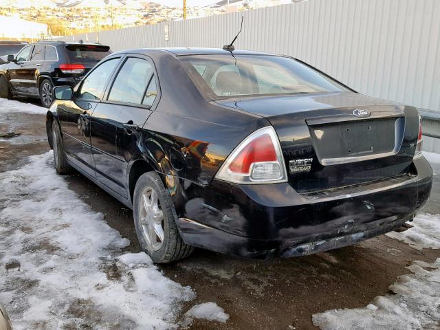 3FAHP07Z37R278619 - 2007 FORD FUSION SE BLACK photo 3