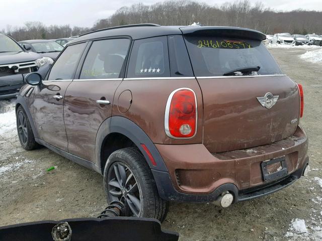 WMWZC5C58DWP32962 - 2013 MINI COOPER S C BROWN photo 3