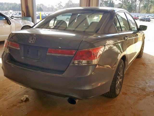 1HGCP2F37BA117482 - 2011 HONDA ACCORD LX GRAY photo 4