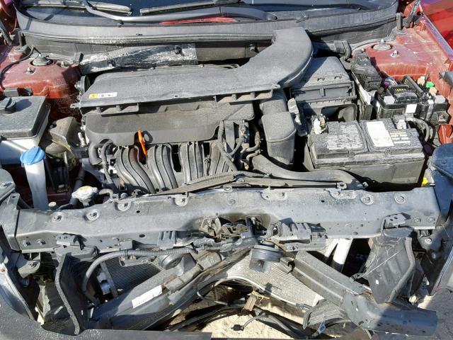 5NPE34AF6FH035600 - 2015 HYUNDAI SONATA SPO RED photo 7