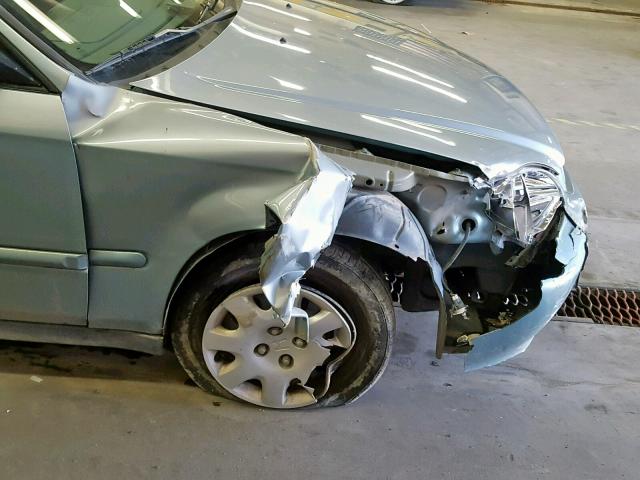 2HGEJ6613YH509143 - 2000 HONDA CIVIC BASE Yaşıl foto 9