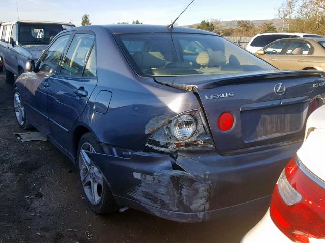 JTHBD192450100390 - 2005 LEXUS IS 300 BLUE photo 3