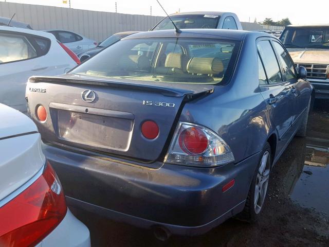 JTHBD192450100390 - 2005 LEXUS IS 300 BLUE photo 4