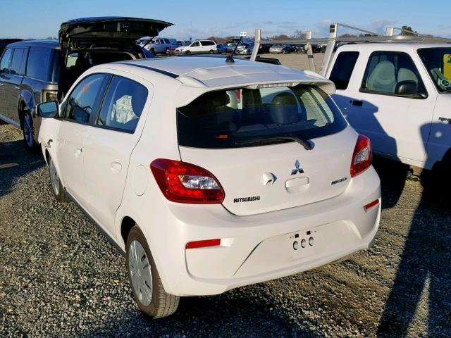 ML32A3HJ4JH012243 - 2018 MITSUBISHI MIRAGE ES WHITE photo 3