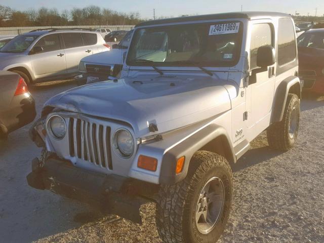 1J4FA39SX5P339645 - 2005 JEEP WRANGLER X GRAY photo 2