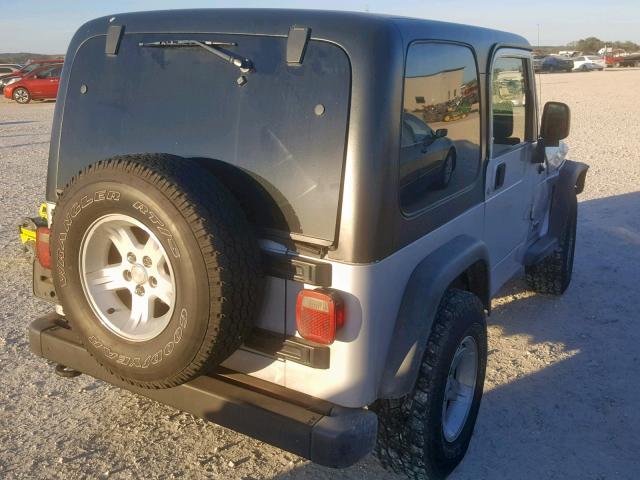 1J4FA39SX5P339645 - 2005 JEEP WRANGLER X GRAY photo 4