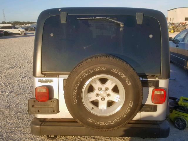 1J4FA39SX5P339645 - 2005 JEEP WRANGLER X GRAY photo 9