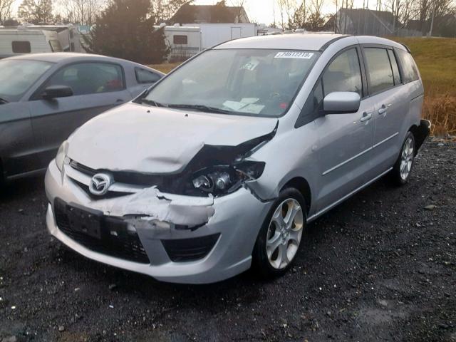 JM1CR293790350492 - 2009 MAZDA 5 SILVER photo 2