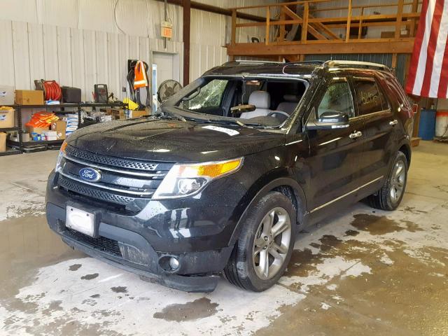 1FM5K7F83FGB29464 - 2015 FORD EXPLORER L BLACK photo 2