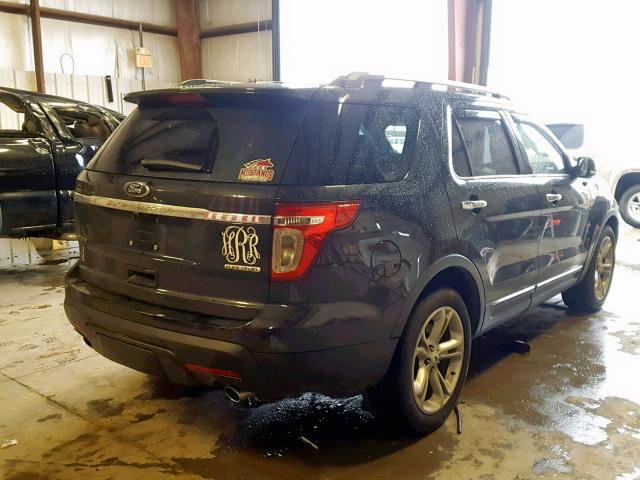 1FM5K7F83FGB29464 - 2015 FORD EXPLORER L BLACK photo 4