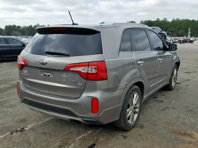 5XYKW4A7XEG444871 - 2014 KIA SORENTO SX GRAY photo 4