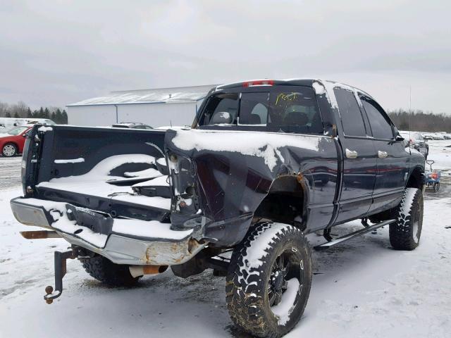 3D7KS28D28G138853 - 2008 DODGE RAM 2500 S BLACK photo 4