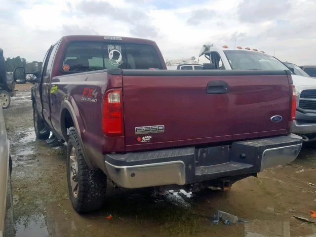 1FTWW31P26ED12676 - 2006 FORD F350 SRW S MAROON photo 3