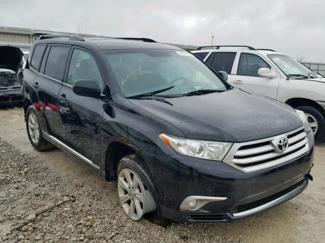 5TDZK3EH3DS121349 - 2013 TOYOTA HIGHLANDER BLACK photo 1