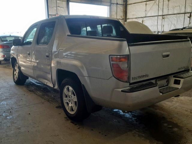 2HJYK16558H522633 - 2008 HONDA RIDGELINE GRAY photo 3