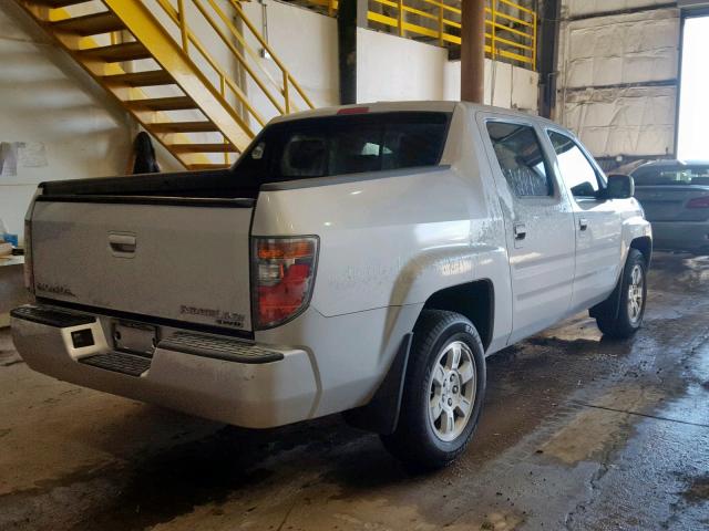 2HJYK16558H522633 - 2008 HONDA RIDGELINE GRAY photo 4